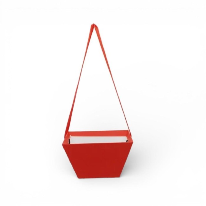 CASSETTA CARTA COLORE ROSSO 25X15X15